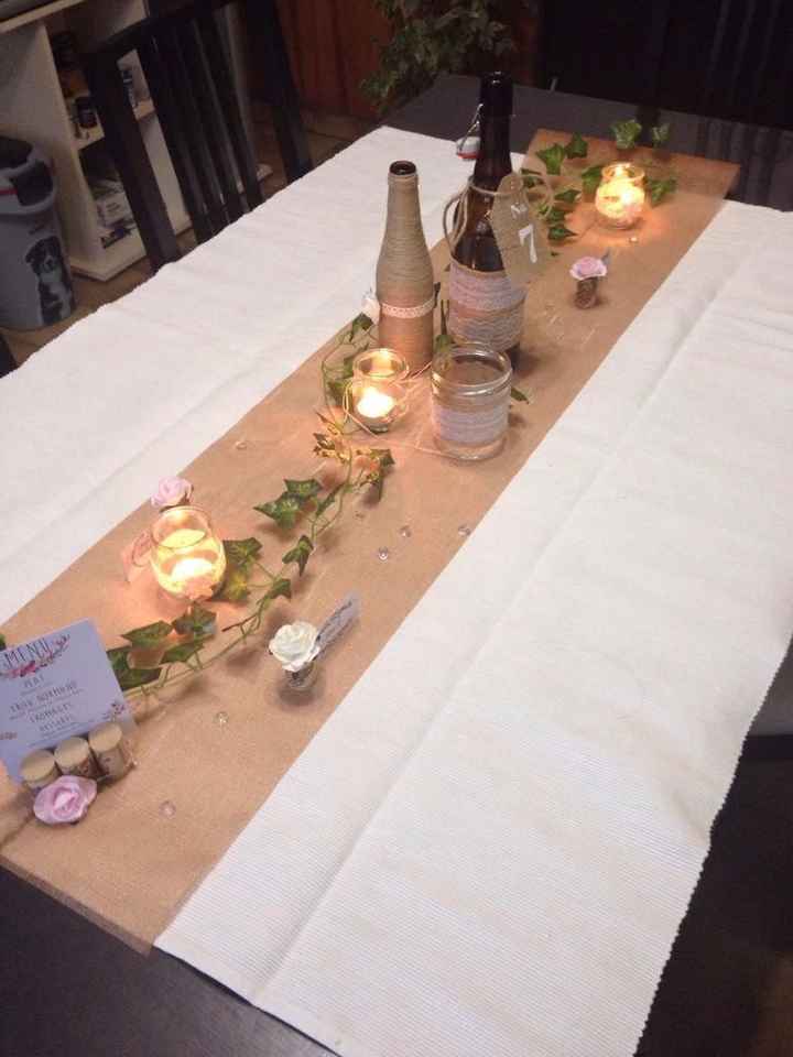 Décoration table lierre 1