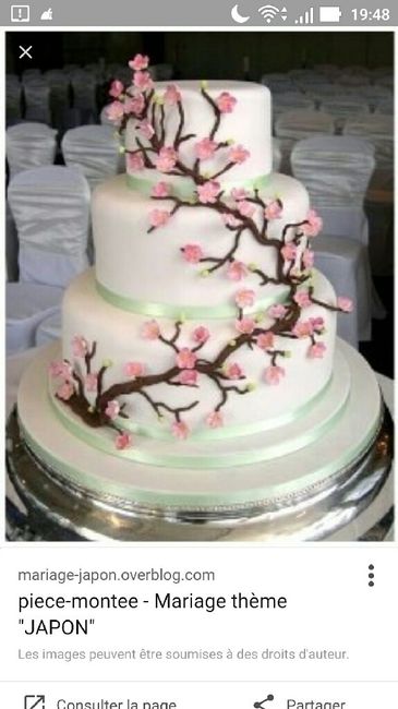 Pièce montée thème japon - 2