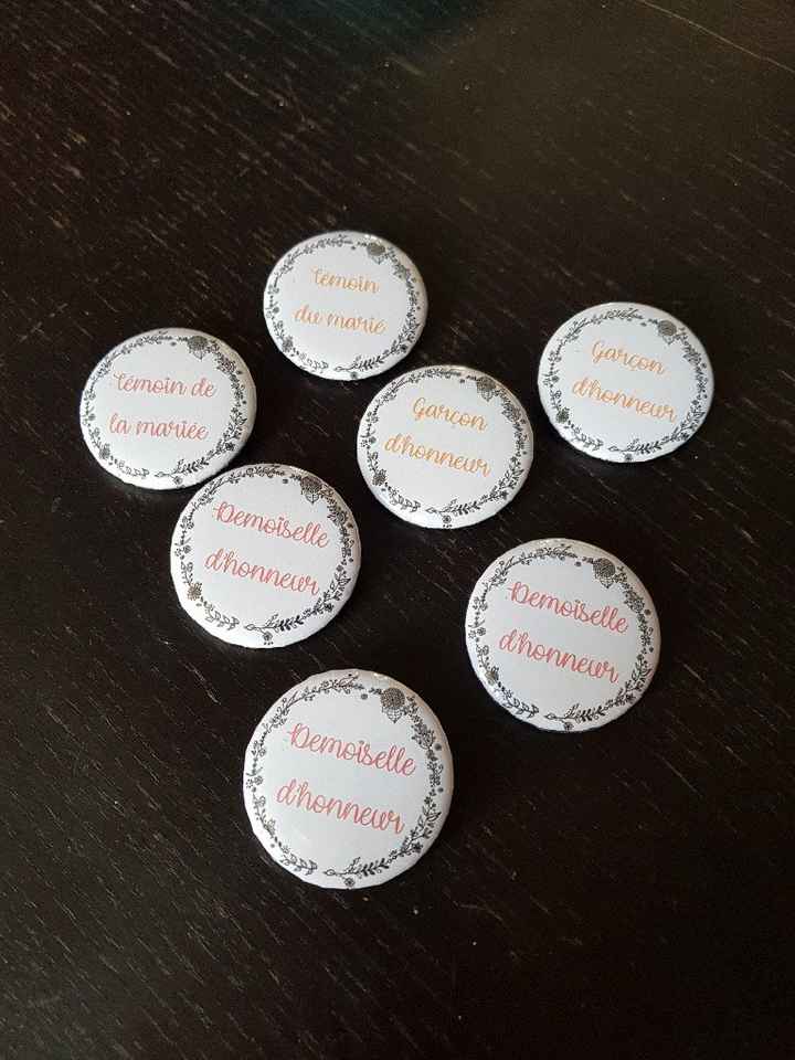 Badges Témoins/dh/gh - 1