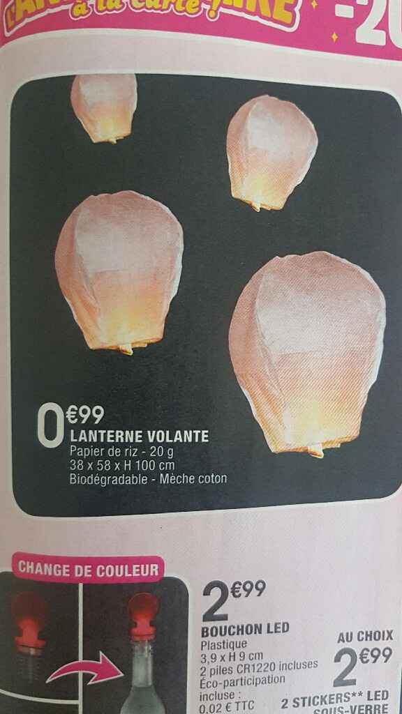 Lanterne volante à 1 euro chez la foirefouille ! - 1