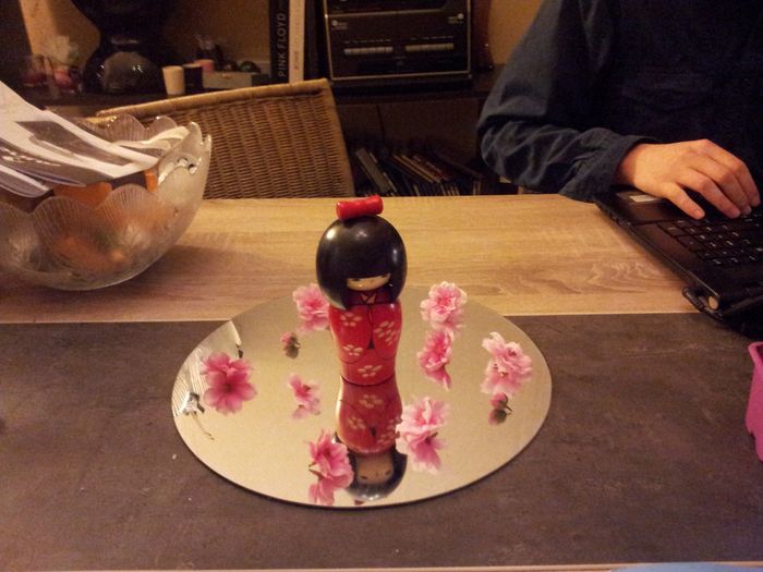centre de table kokeshi