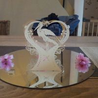 mon centre de table kirigami cigogne