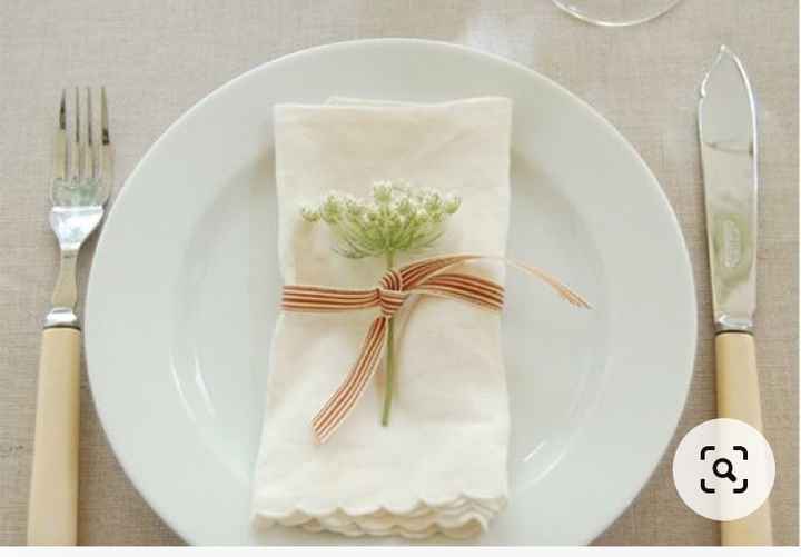 Gypsophile pour serviette de table - 1