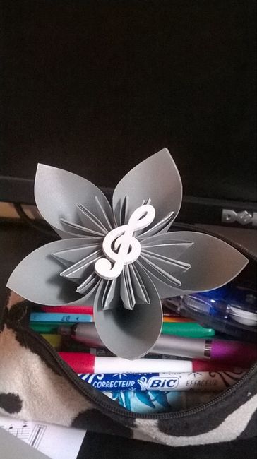 Fleur origami : quelle dimension? - 2