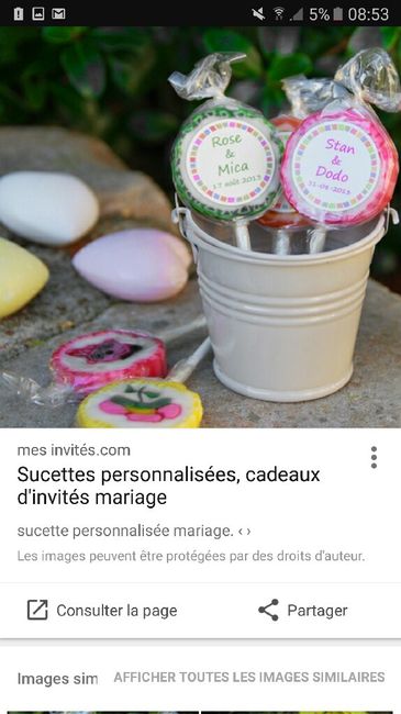 Cadeaux invités - 1