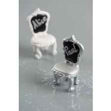 Chaises argent 