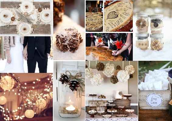 Idees Deco mariage hiver 