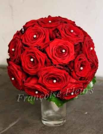 Bouquet mariee rond