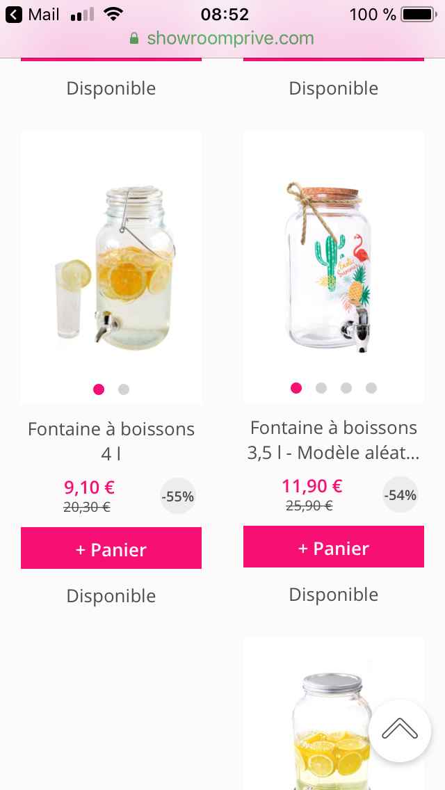 Fontaines à boisson 