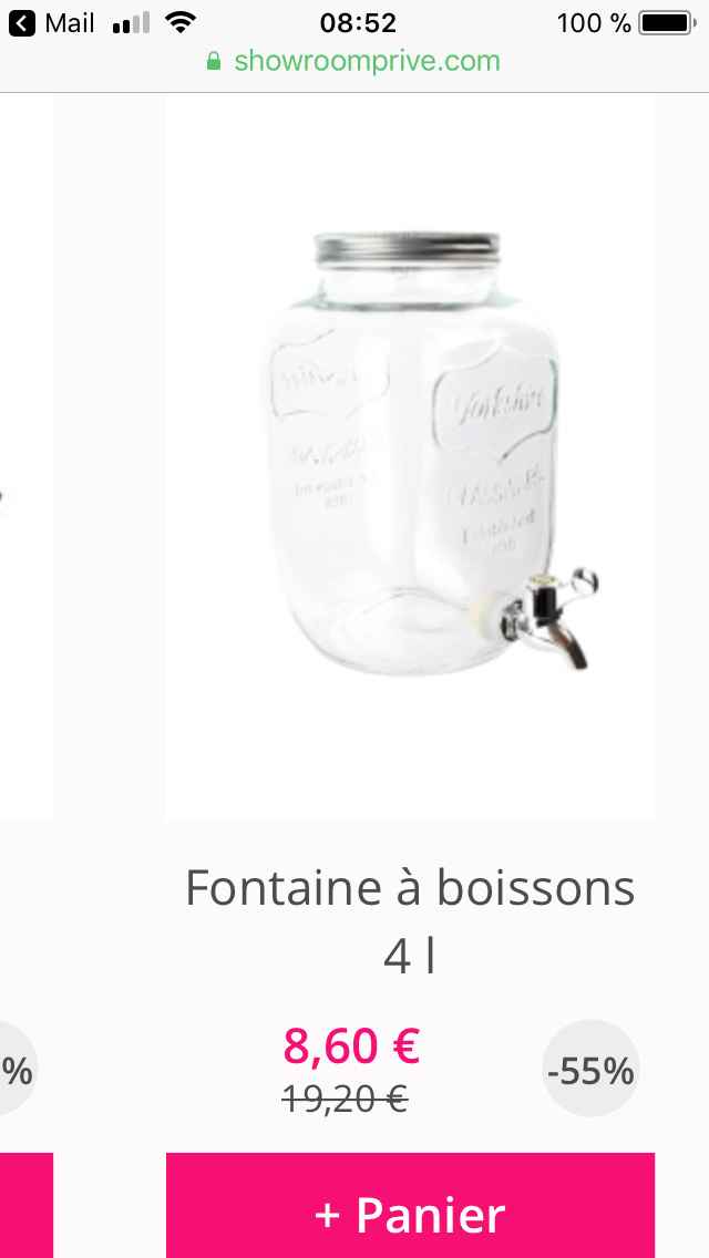 Fontaine à boisson 