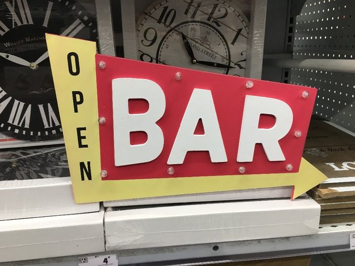 Panneau lumineux Bar