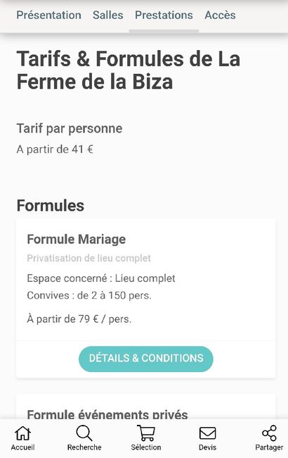 Salle de réception, la ferme de la biza - 1