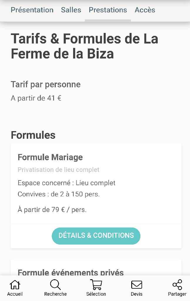 Salle de réception, la ferme de la biza - 1