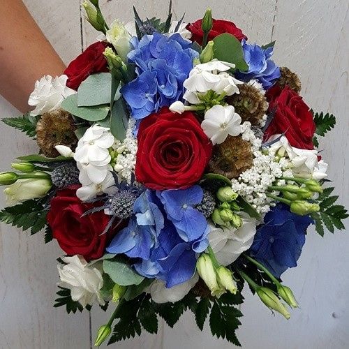 Mariage inspiration Bleu/blanc/rouge 12