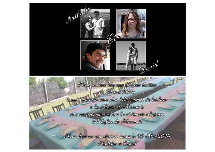 faire part 1er essaie