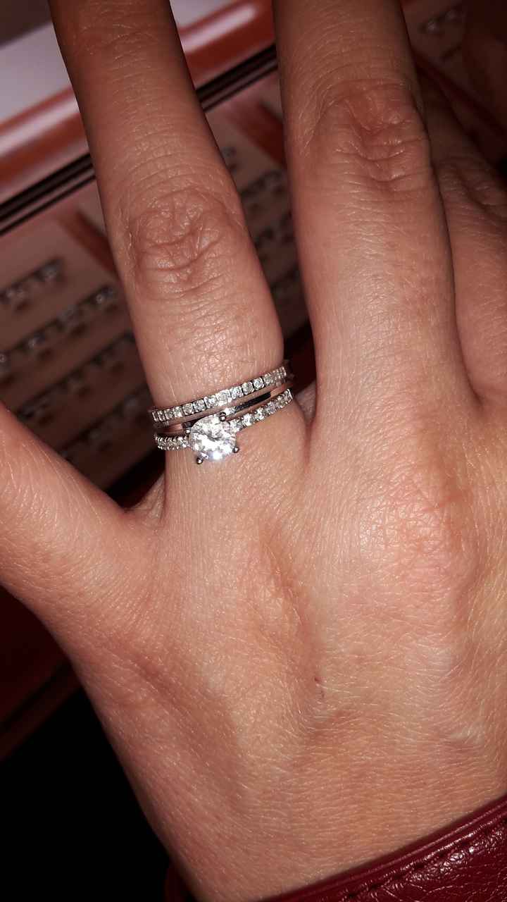 Association bague de fiancaille + alliance  - 1