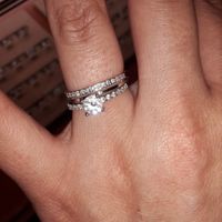 Association bague de fiancaille + alliance  - 1