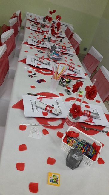 Decoration mariage pour les tables d'enfants 1