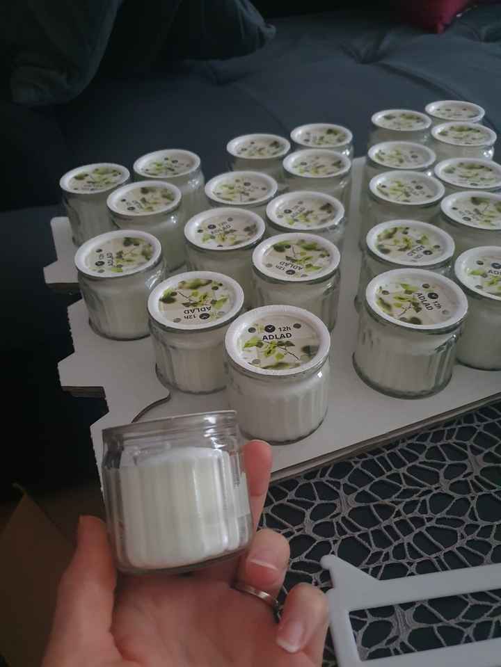 Cadeaux invités trouvés! (bougies) - 1