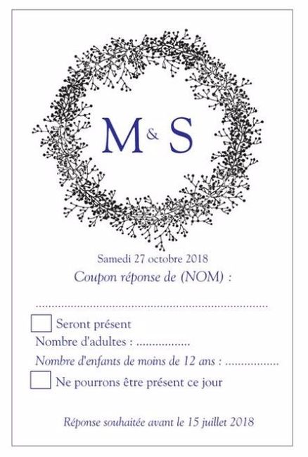 Coupon réponse recto