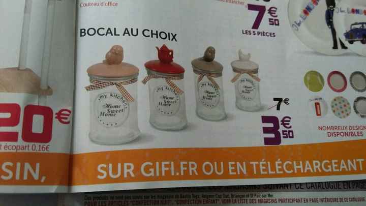 Bocal ou bonbonnière chez gifi - 1