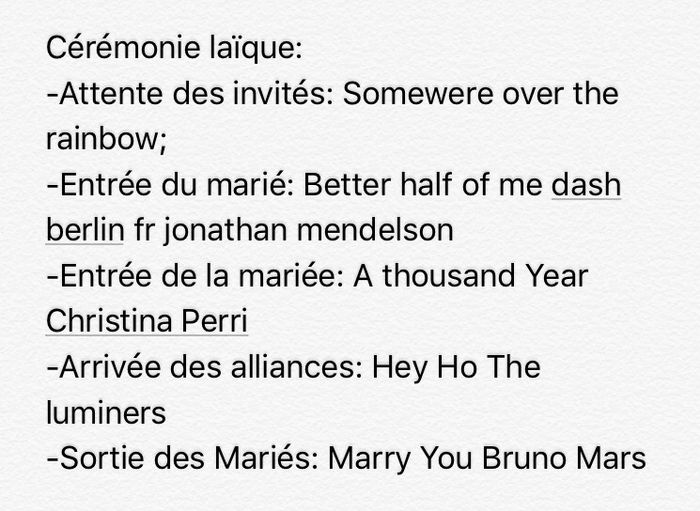 Musiques pour ceremonie laique - 1