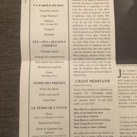 Les livrets de messes - 1