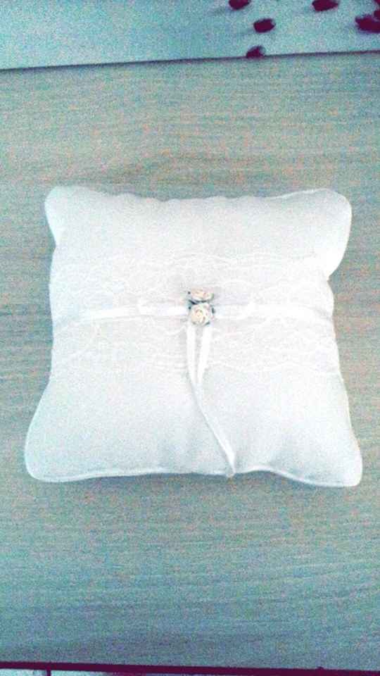 Notre coussin pour les alliances !!