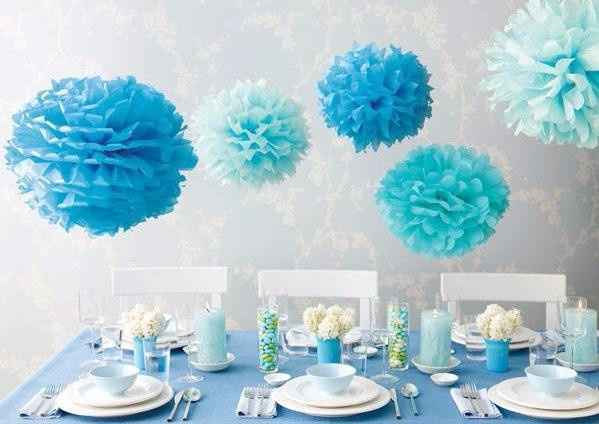 Deco turquoise blanc