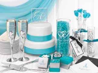 Deco turquoise blanc