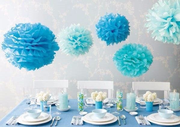 Deco turquoise blanc