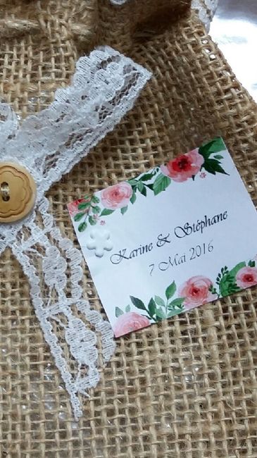 Étiquettes cadeaux des invités - 1