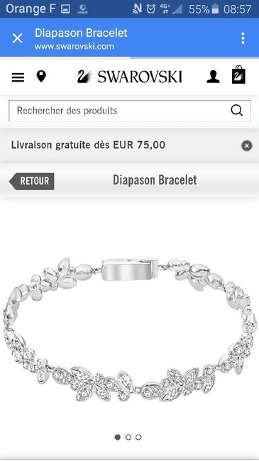 Besoin de vos avis, j'hésite entre 2 bracelets swarovski - 1