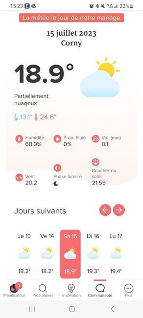 Mariages.net te prédit la météo de ton mariage ☀️😳 12