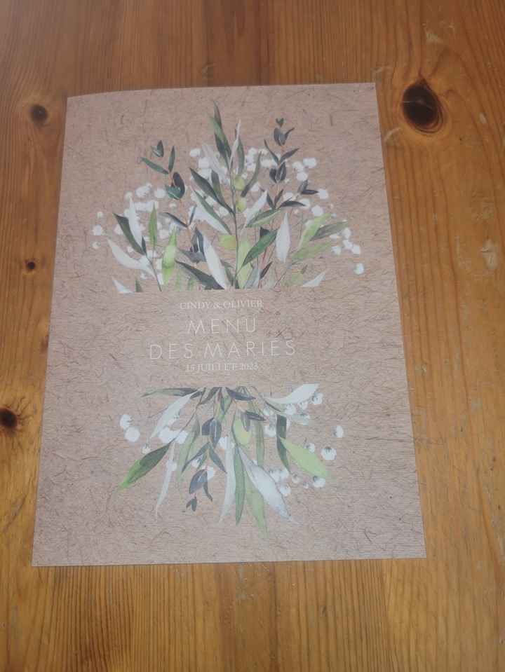 Des inspirations pour présenter son menu de mariage 💙🍽️ - 1