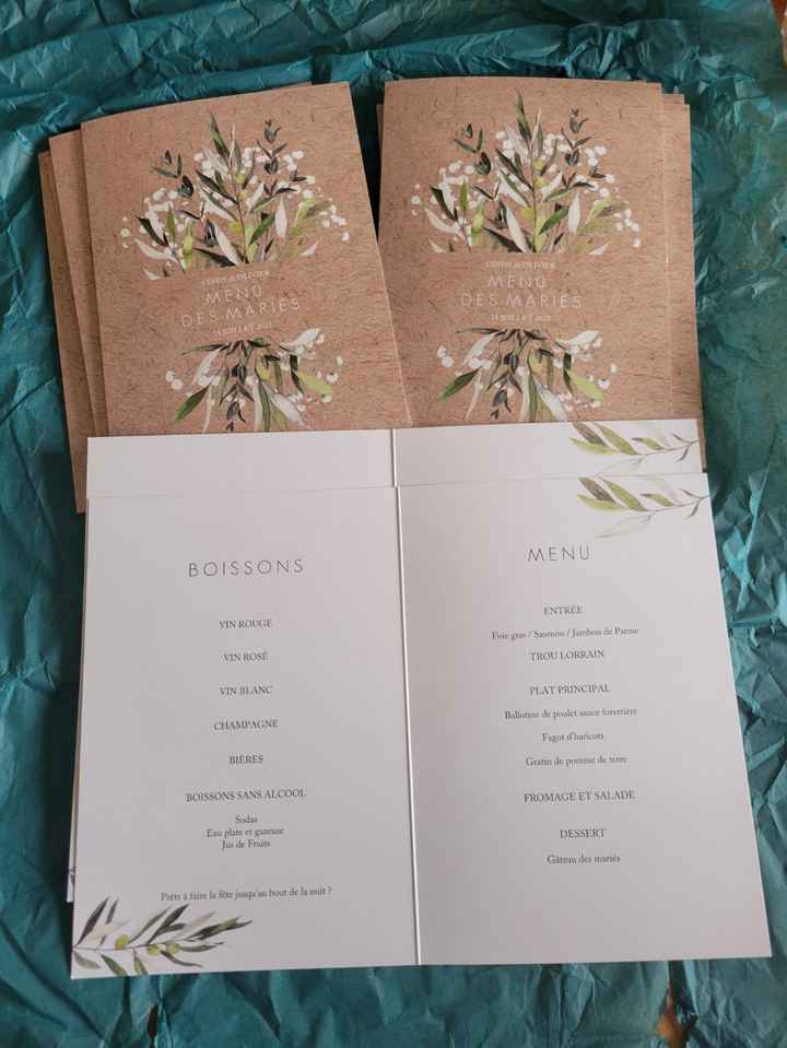 Plan de table et Menu - 2