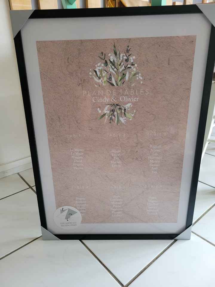 Panneau de bienvenue et affiche de plan de table - 1