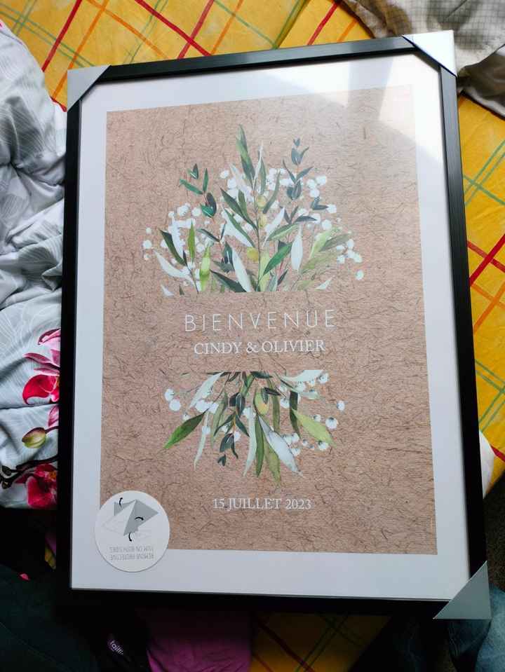 Panneau de bienvenue et affiche de plan de table - 2