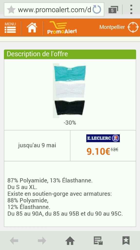 Promo soutien gorge - 1