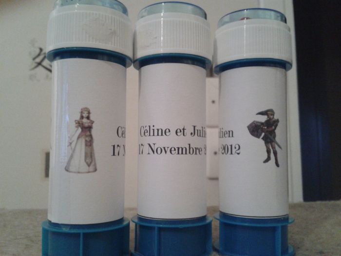 Les bulles pour le mariage