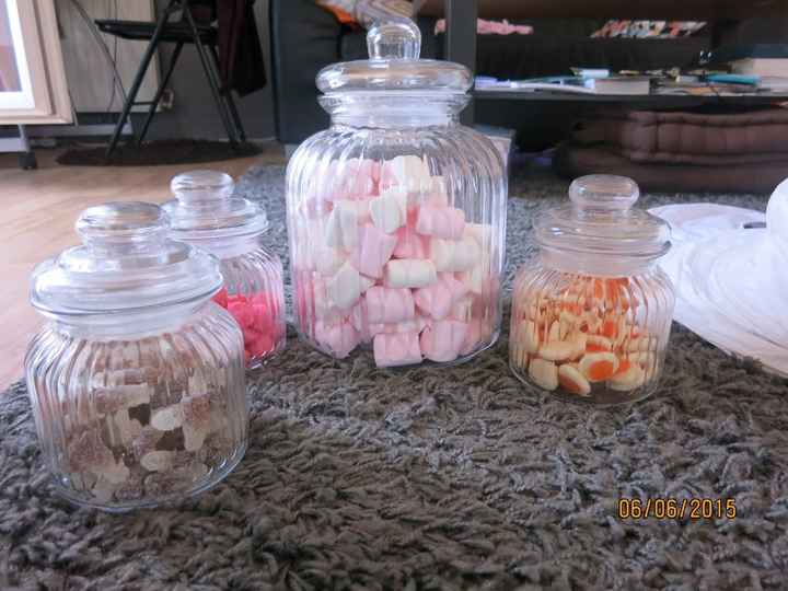 EN VENTE LOT DE 4 BONBONNIERES POUR CANDY BAR 20 EUROS 