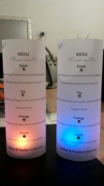 Menu en court - 2