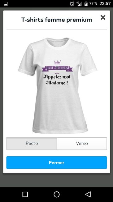 Tenue du lendemain reçue - 2