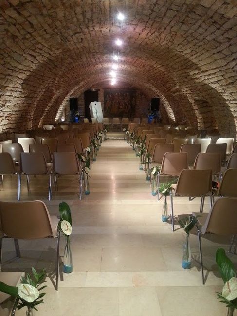 Notre salle pour notre cérémonie laïque