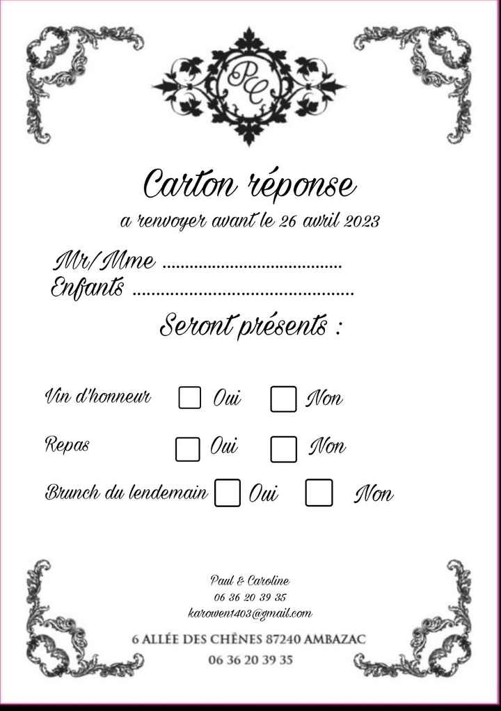 Faire part - 1