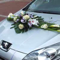 deco fleurs voiture
