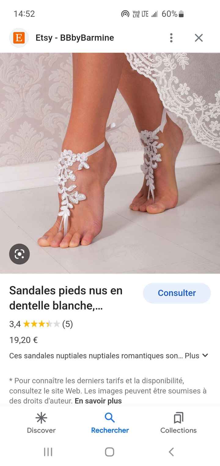 Recherche chaussure pour un mariage à la plage - 1