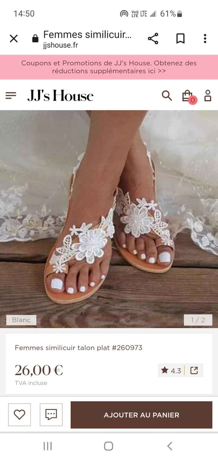Recherche chaussure pour un mariage à la plage - 2