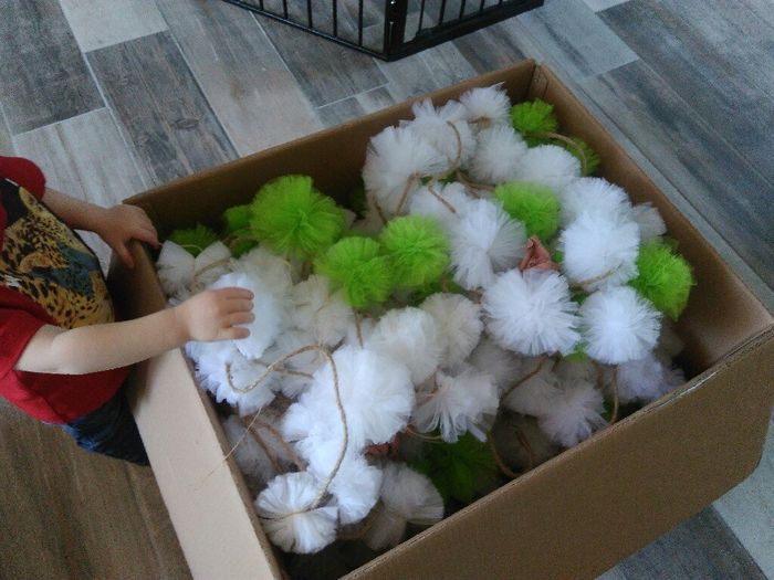 Guirlandes de pompons / diy - 2