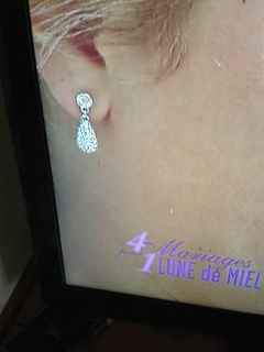 boucles d'oreilles strass